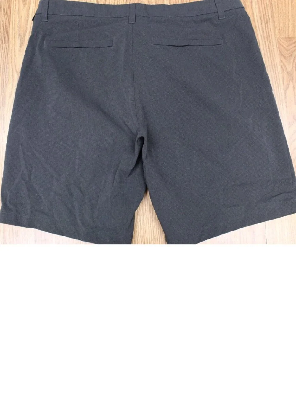 LULULEMON REGULAR FIT NYLON/SPANDEX SHORTS DARK GRAY Sz 36